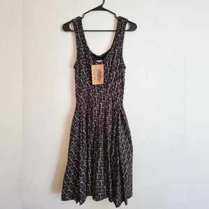 Effie's Heart Martini Claudia Dress Size M, Black Stretchy Pockets Olive